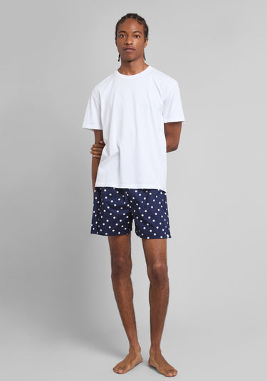Gus Boxer in Navy Polka Dot