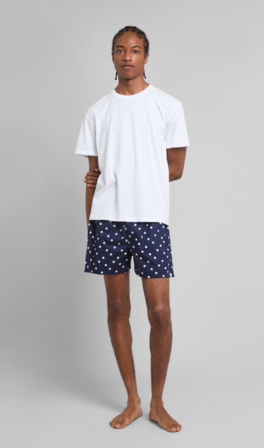 Gus Boxer in Navy Polka Dot