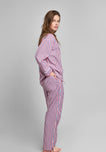 Marina Pajama Set in Red & Blue Multistripe