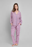 Marina Pajama Set in Red & Blue Multistripe