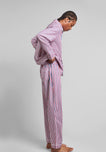 Henry Pajama Set in Red & Blue Multistripe