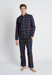 Henry Pajama Set in Sateen Holiday Plaid