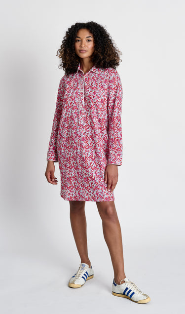 Elsa Night Shirt in Liberty Wiltshire Berries Red