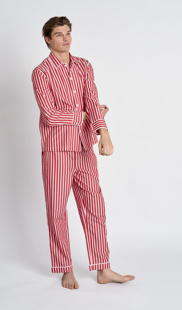 Henry Pajama Set in Red Breton Stripe