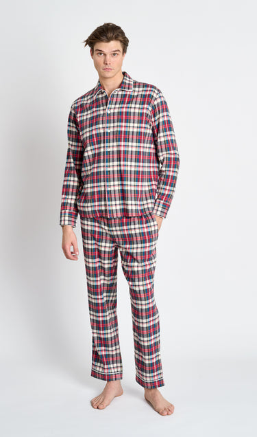 Henry Pajama Set in Flannel Taffeta Plaid