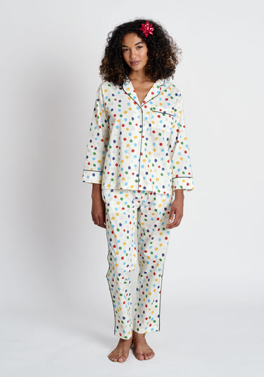 SLEEPY JONES | Marina Pajama Set in Pom Pom Print – Sleepy Jones
