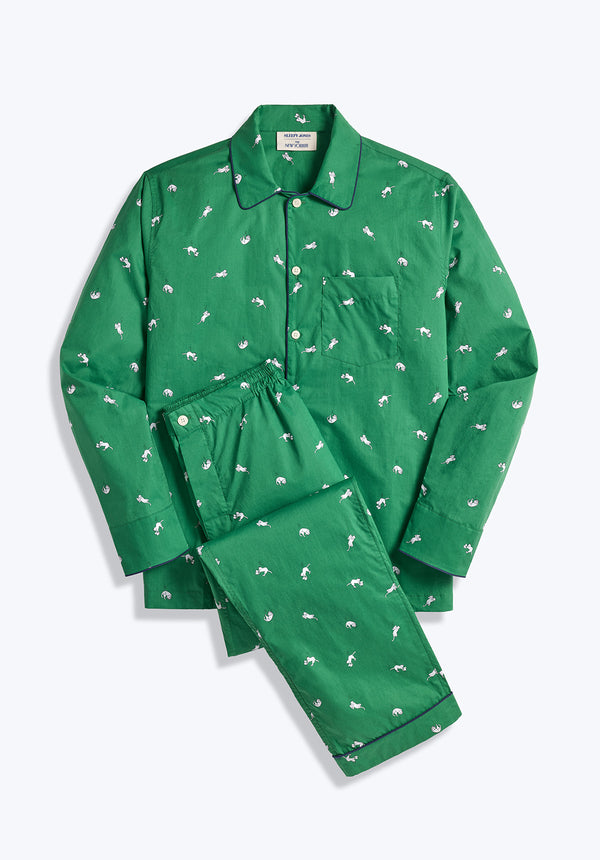 Sleepy Jones x The New Yorker - Henry Pajama Set in Tamara Shopsin's Reading Cats