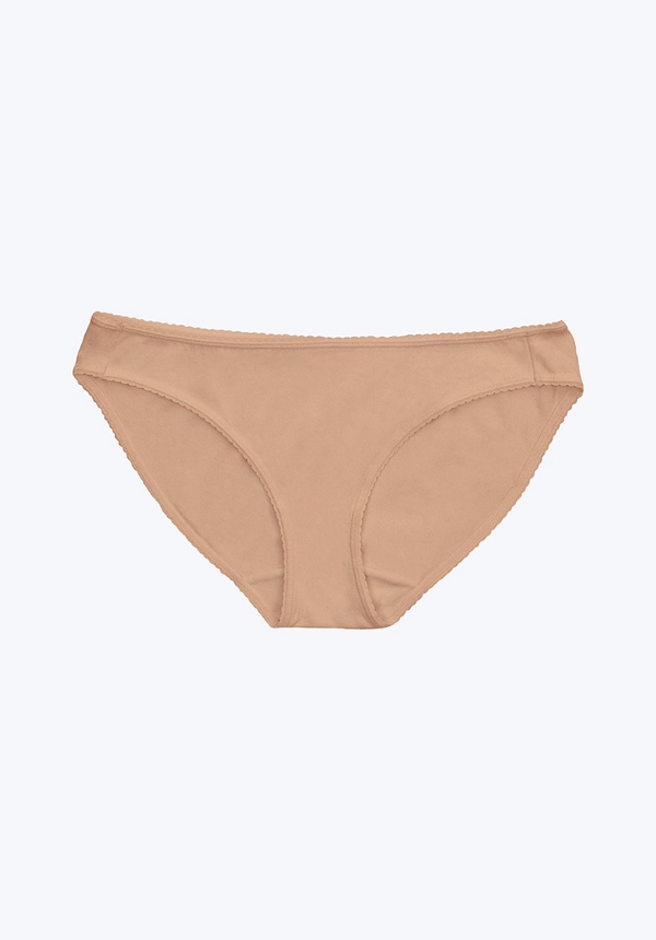 SLEEPY JONES | Goldin Bikini in Nude Cotton/Modal / XS-Nude Cotton/Modal