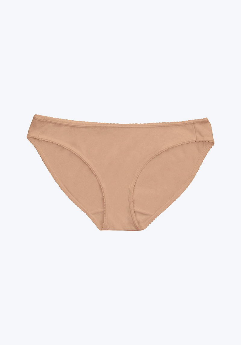 SLEEPY JONES | Goldin Bikini in Nude Cotton/Modal / XS-Nude Cotton/Modal