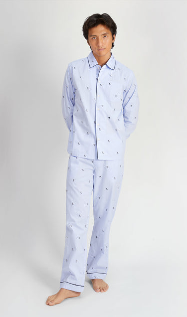SLEEPY JONES | Henry Pajama Set in Black Sheep - [product-type]