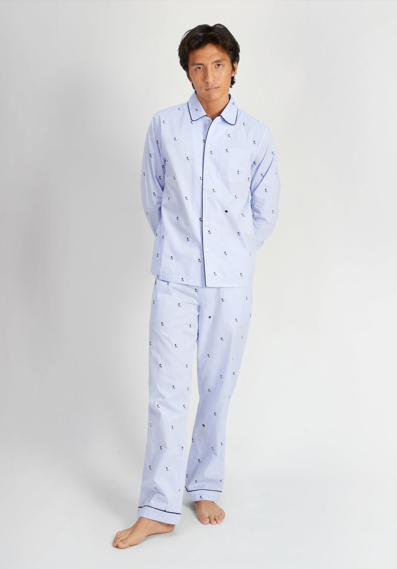 SLEEPY JONES | Henry Pajama Set in Black Sheep - [product-type]