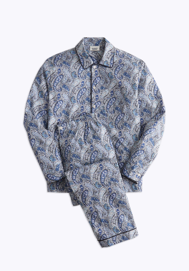 SLEEPY JONES | Henry Pajama Set in Blue Liberty Bourton - [product-type]