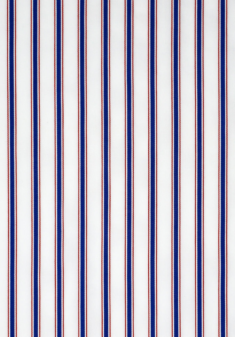 SLEEPY JONES | Henry Pajama Set in Cream, Blue & Red Dual Stripe - [product-type]
