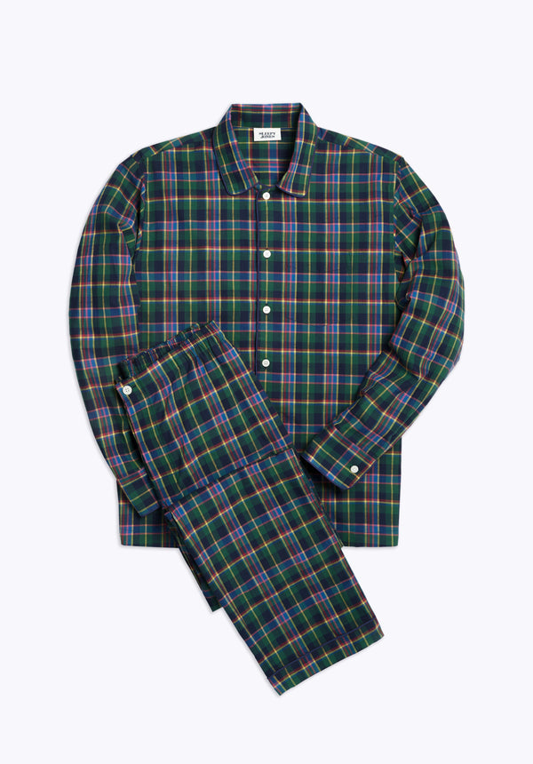SLEEPY JONES | Henry Pajama Set in Multi Madras Plaid - [product-type]