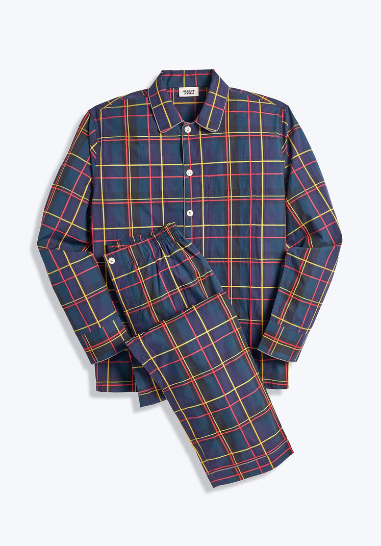 Plaid Cotton Flannel Pajama Set