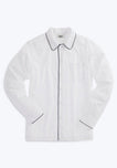 SLEEPY JONES | Henry Pajama Shirt in White End on End - [product-type]