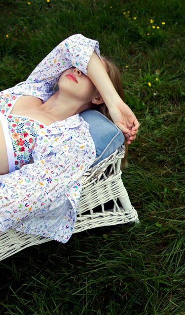 SLEEPY JONES | Liberty Hepworth Triangle Bra in Edenham Floral / XS-