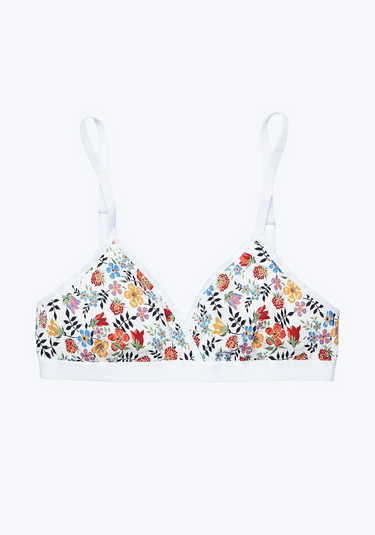 SLEEPY JONES | Liberty Hepworth Triangle Bra in Edenham Floral / XS-Edenham Floral