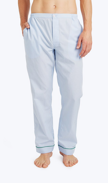 SLEEPY JONES | Marcel Pajama Pant in Blue End on End - [product-type]