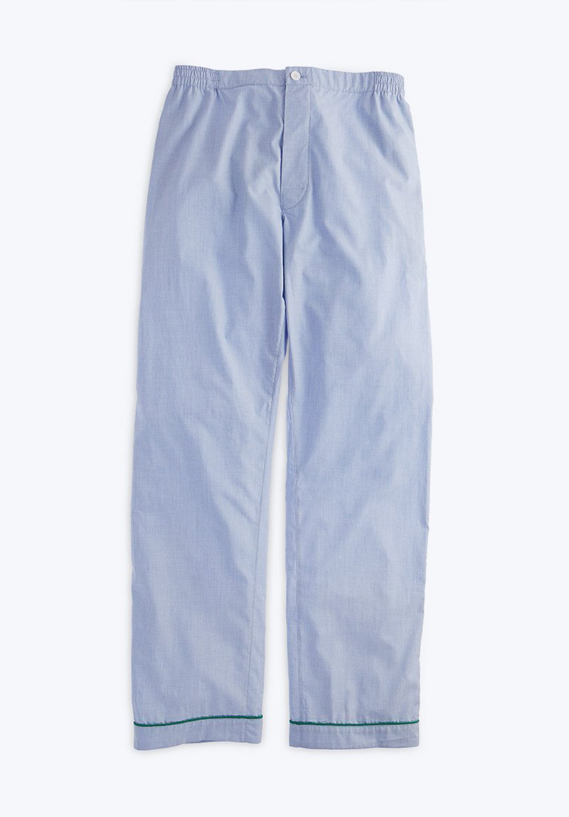SLEEPY JONES | Marcel Pajama Pant in Blue End on End - [product-type]
