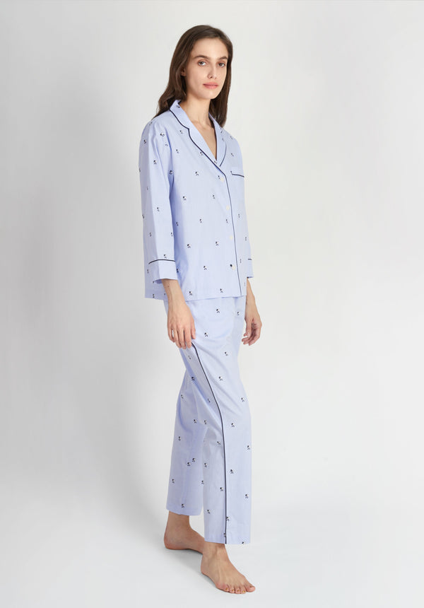 SLEEPY JONES | Marina Pajama Set in Black Sheep - Women's Pajama Sets