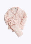SLEEPY JONES | Marina Pajama Set in Blush Wallpaper Floral - Women's Pajama Sets