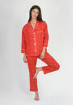 SLEEPY JONES | Marina Pajama Set Liberty Staccato Red