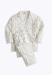 SLEEPY JONES | Marina Pajama Set in White Vintage Floral - Women's Pajama Sets