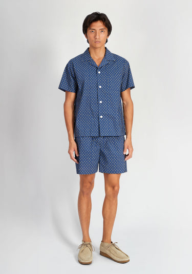 SLEEPY JONES | Martin Camp Shirt in Navy Paisley - [product-type]