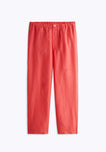 SLEEPY JONES | Milton Pajama Pant in Washed Red Linen - [product-type]