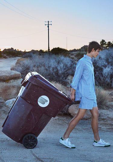 SLEEPY JONES | Penn Shirt in Blue & White Stripe - [product-type]