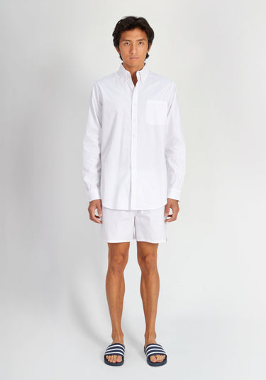 SLEEPY JONES | Penn Shirt in White Oxford - [product-type]