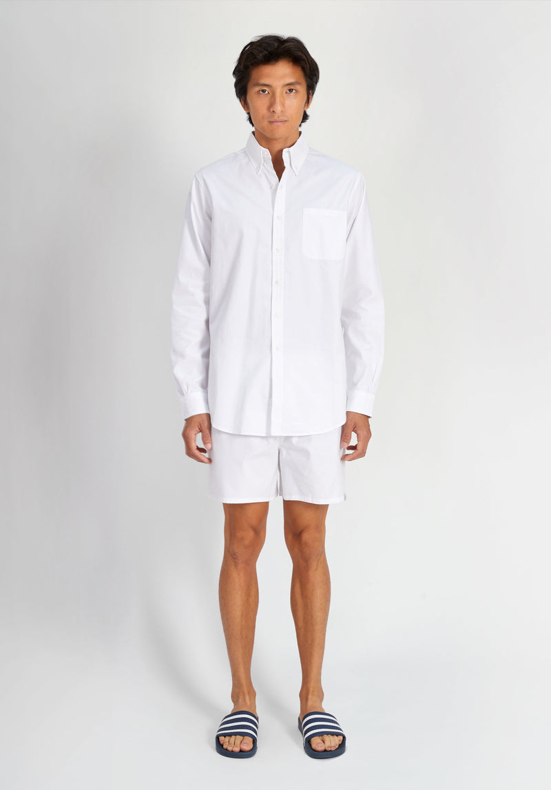 SLEEPY JONES | Penn Shirt in White Oxford - [product-type]