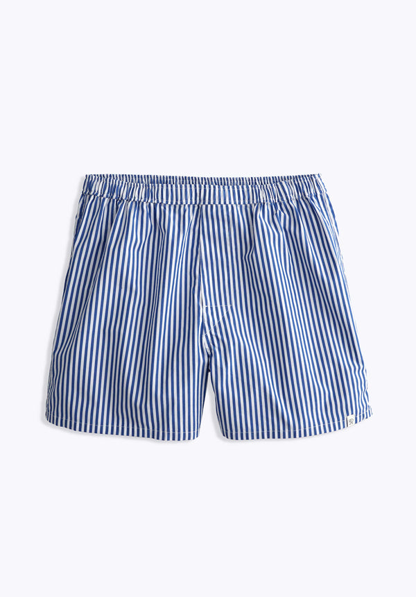 SLEEPY JONES | Penn Short in Blue & White Stripe - [product-type]