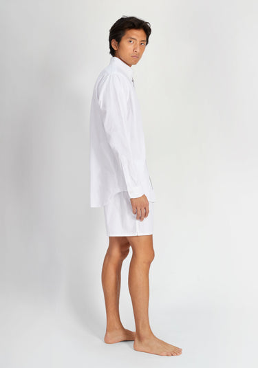 SLEEPY JONES | Penn Short in White Oxford - [product-type]