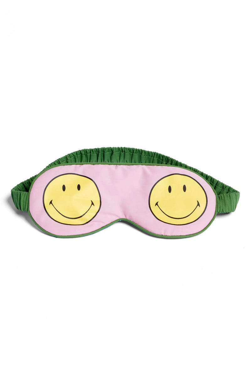 Sleepy Jones x Smiley® - Sleepy Mask in Pink Poplin