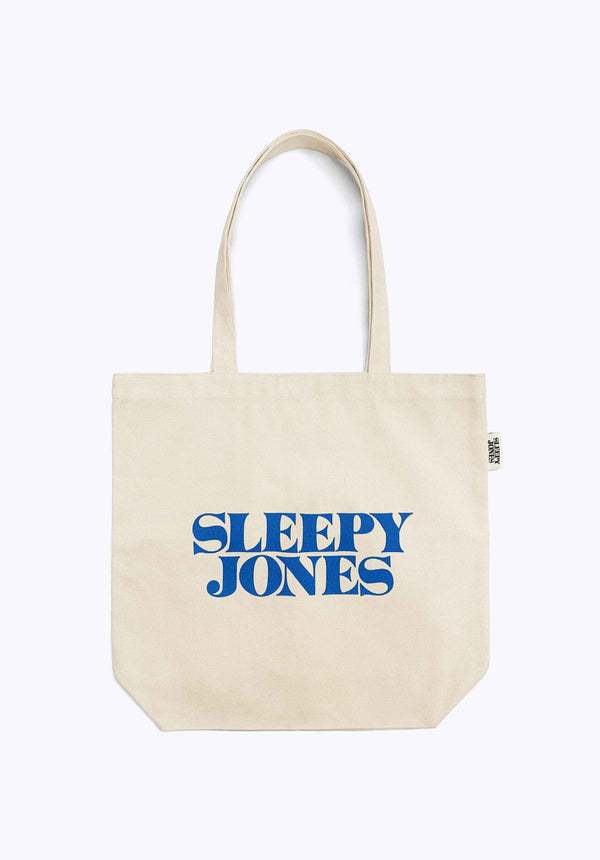SLEEPY JONES | Sleepy Jones Logo Tote Bag in Natural Canvas