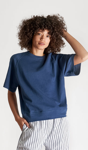 Tracey Sweatshirt in Faded Navy