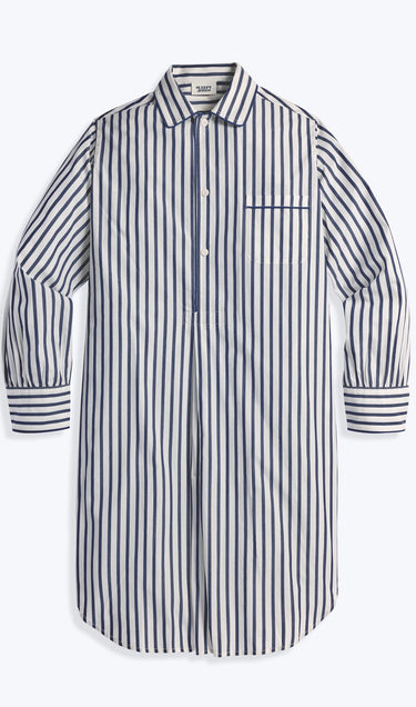 SLEEPY JONES | Frankie Night Shirt in Navy Breton Stripe