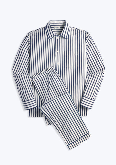 SLEEPY JONES | Henry Pajama Set in Navy Breton Stripe