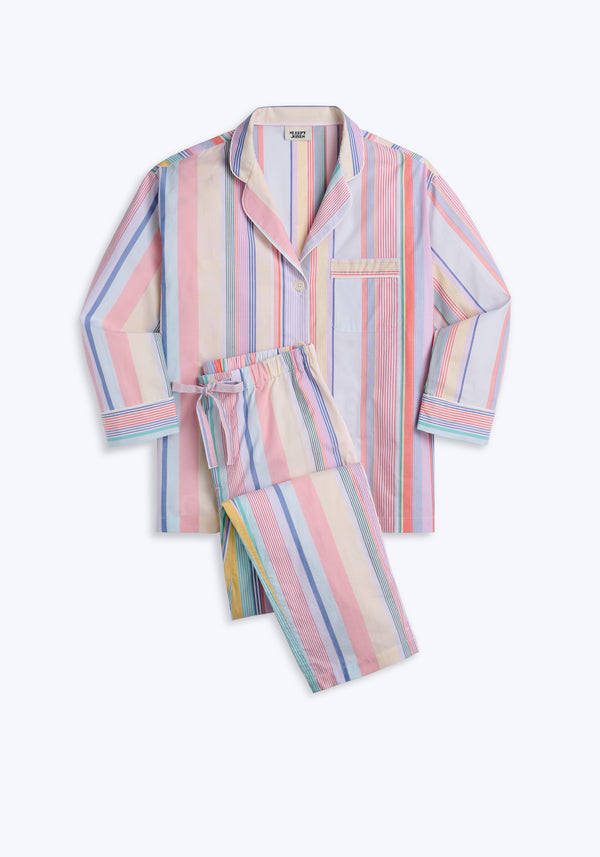 Marina Pajama Set in Vintage Stripe
